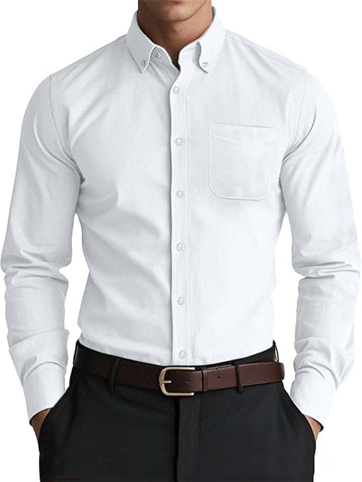 White Solid Color Men&