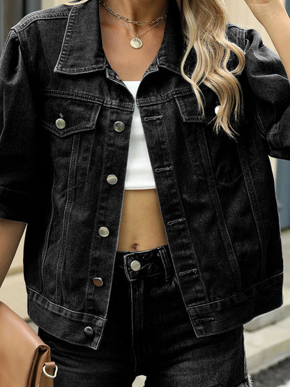 Women’s Denim Jacket – Layered over tee for all-season wear