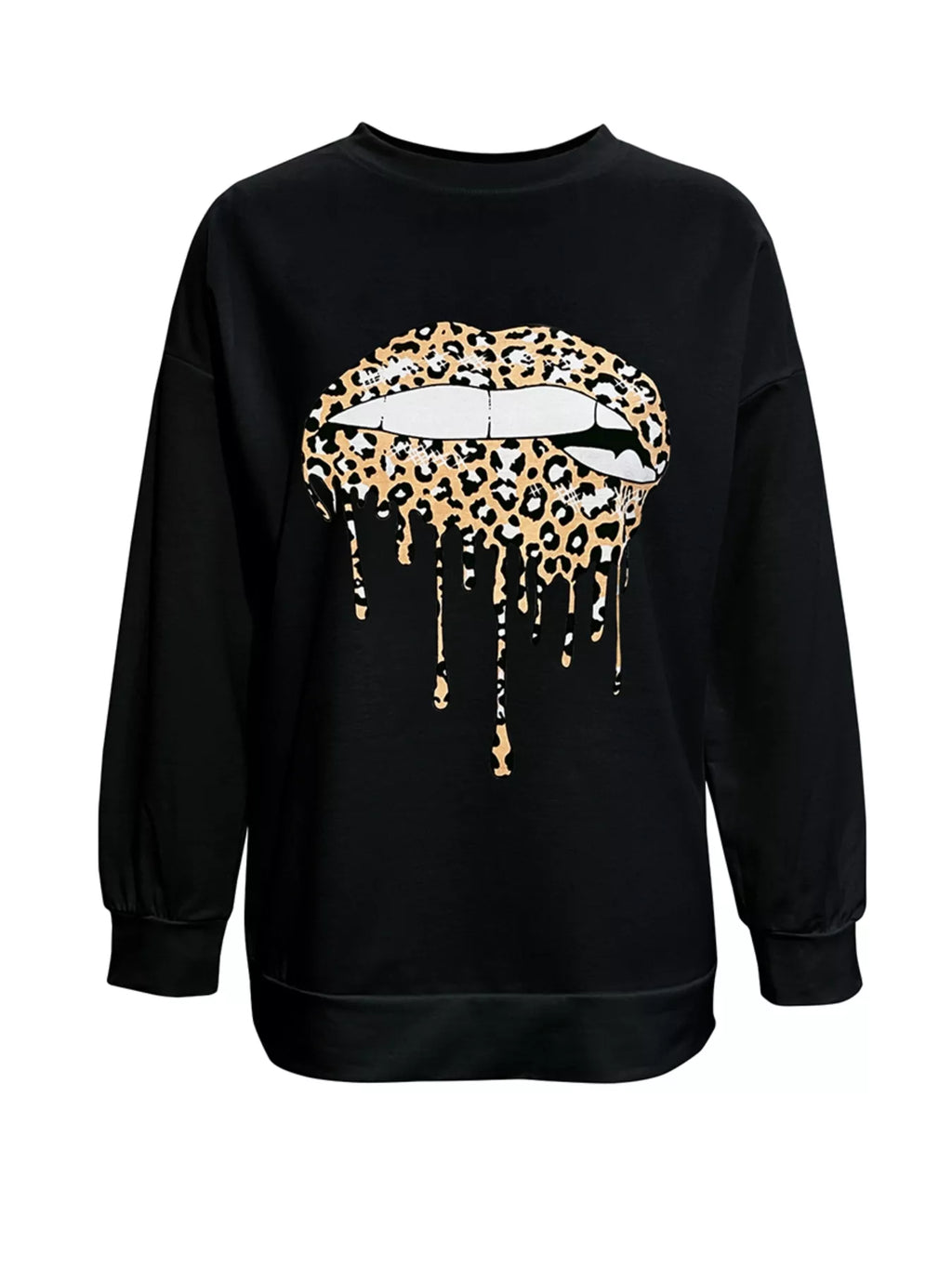 Women’s Graphic Round Neck Dropped Shoulder T-Shirt – sleeve drop and oversized comfort