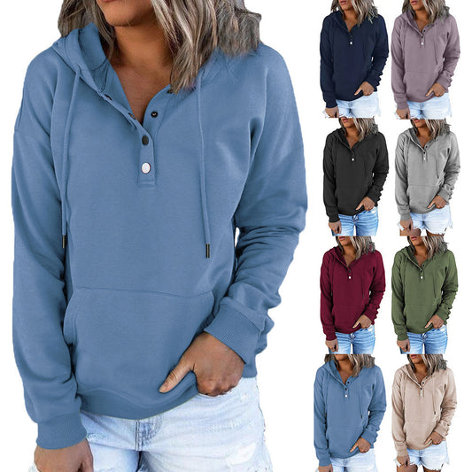 Women’s Hooded Sweatshirt – Side Profile and Kangaroo Pocket

