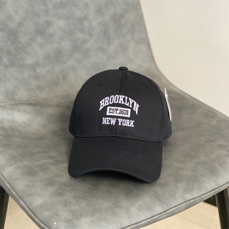 Women’s Japanese Vintage Casual Hat – front view in black cotton