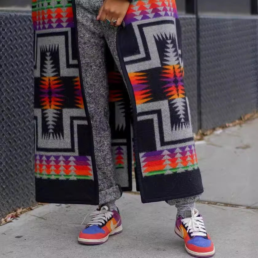 Women's Long Trench Coat Special Interest Design – Red Black Slim Fit for Modern Commutes