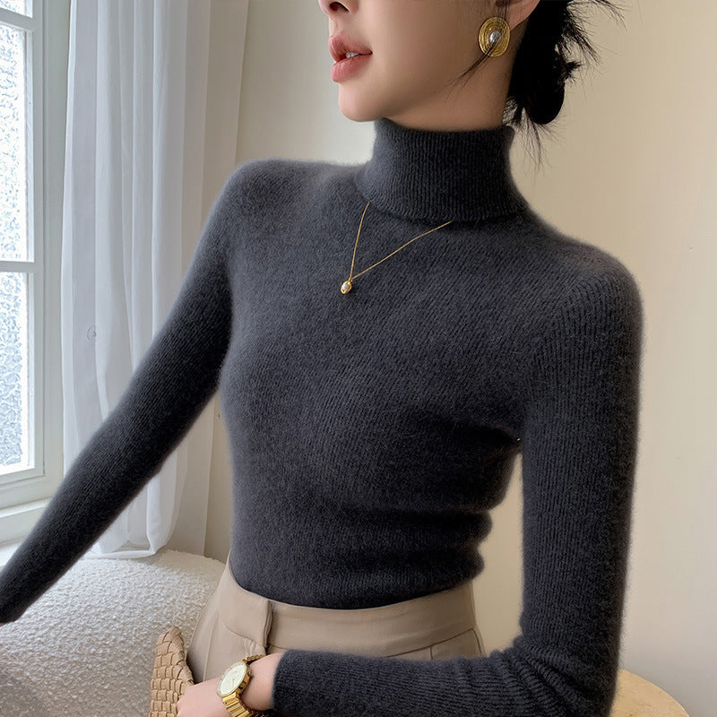 Women’s Slim Fit Wool Pullover – Office-ready commute styling