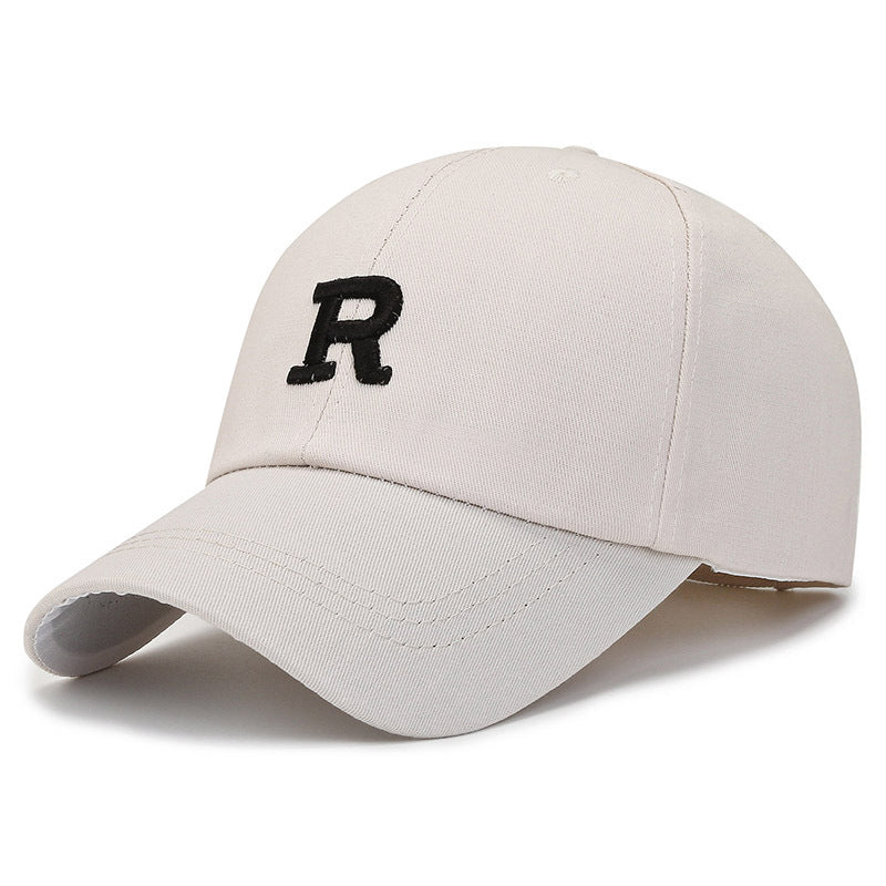 Women’s baseball cap – close-up satin embroidery on curved brim
