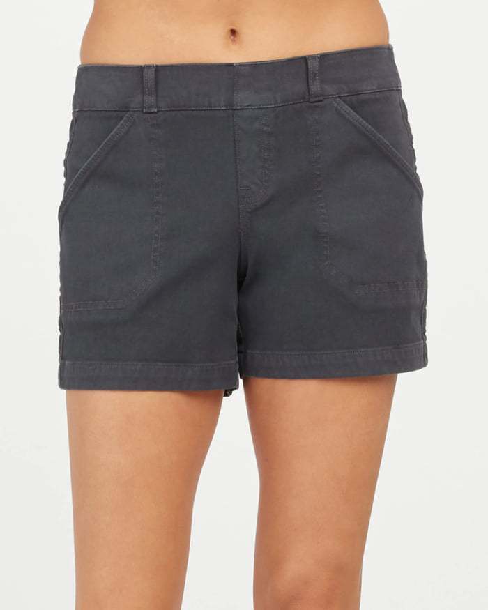 Women’s high-waist cotton-linen shorts – versatile mid-thigh cut with stretch


