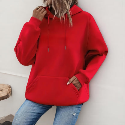 Women’s loose casual hoodie flat lay – wardrobe essential