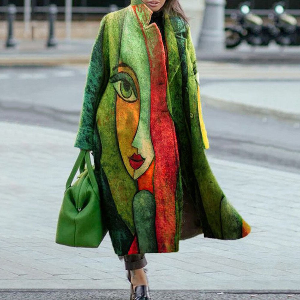 Women’s plaid coat – fall-ready medium thickness and timeless checked look