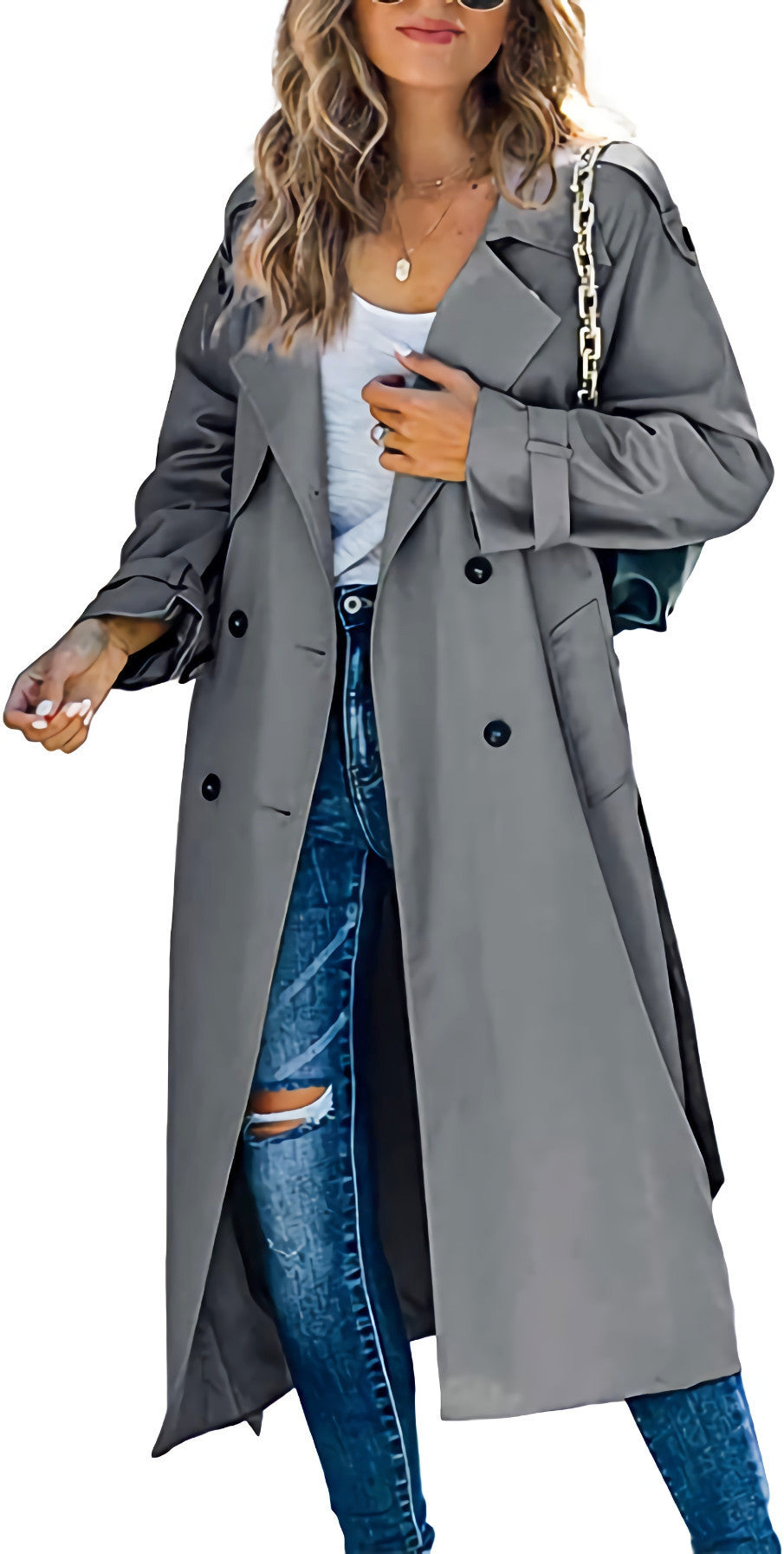 Women’s windbreaker jacket in khaki – lightweight, solid color, city commute look