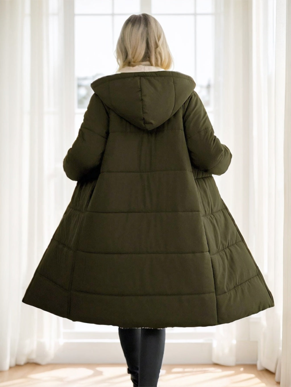 Women’s winter hooded coat – lightweight padded comfort
