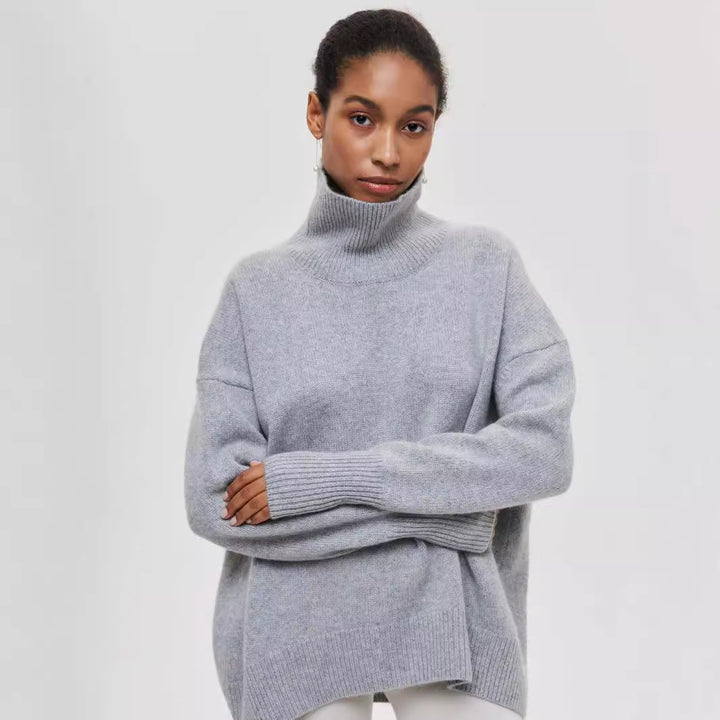 Work to weekend Women’s Winter Turtleneck Sweater – Clean solid color
