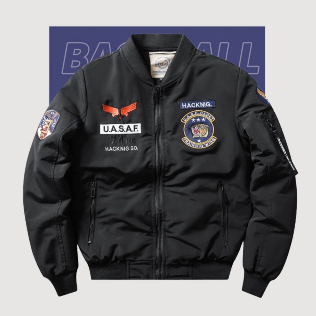 Side view showing loose fit of Harley Retro Men's Coat

