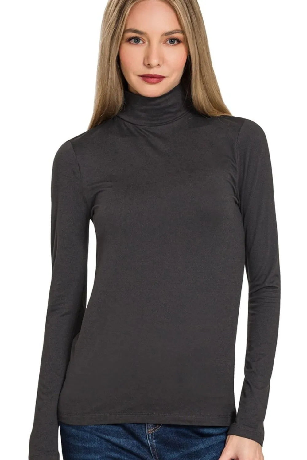 Zenana Women’s Basic Style Top – Soft Polyester-Spandex Blend

