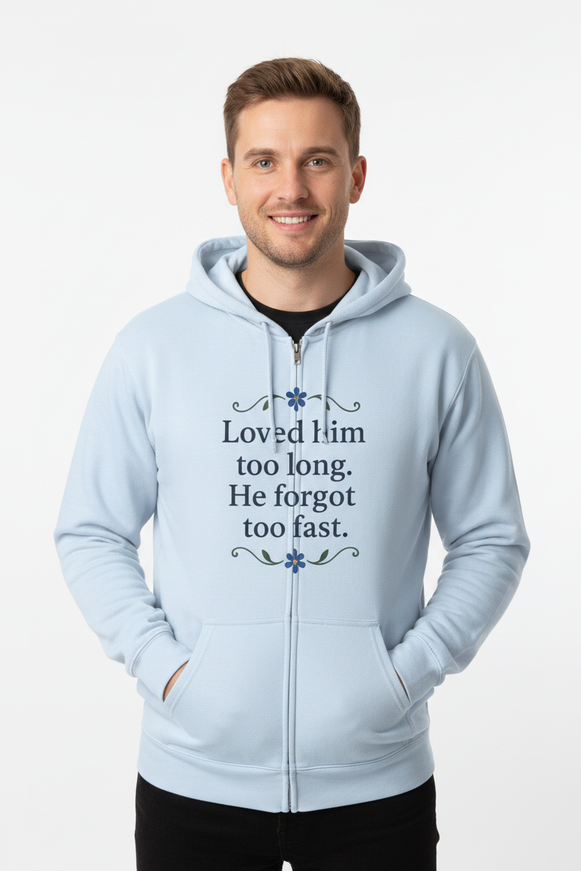 Unisex hoodie with zipper styled casually for cool evenings and comfort-focused outfits
