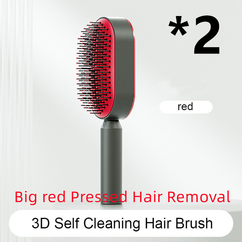 Self Cleaning Hair Brush – Detangle &amp; Shine