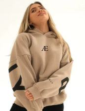 Printed Thickened Hoodie - Plush Street Fit, Bold Print