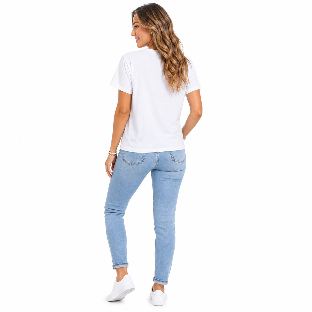 Womens football t shirts option with playful ball graphic, round neckline and casual fan-ready style for game day outfit top.