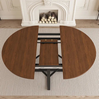 Round dining table with storage minimalist kitchen interior
