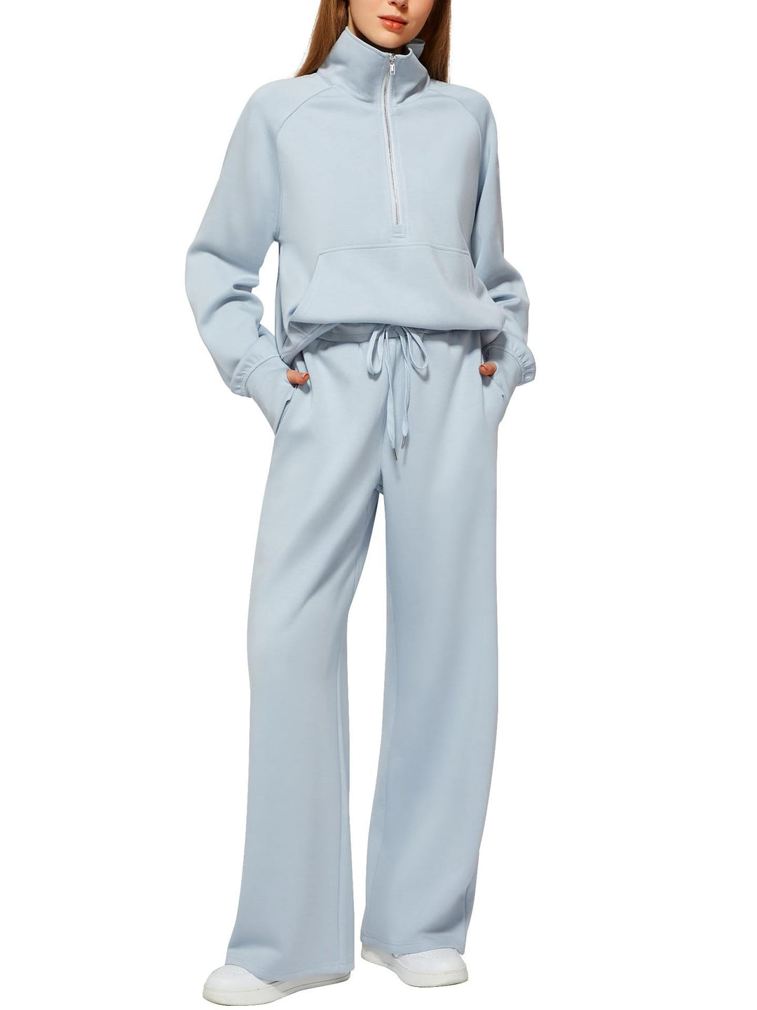 Women’s Half Zip Tracksuit Set for Effortless Comfort