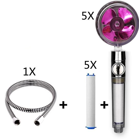Propeller Driven Shower Head – Turbo Pressure, Save