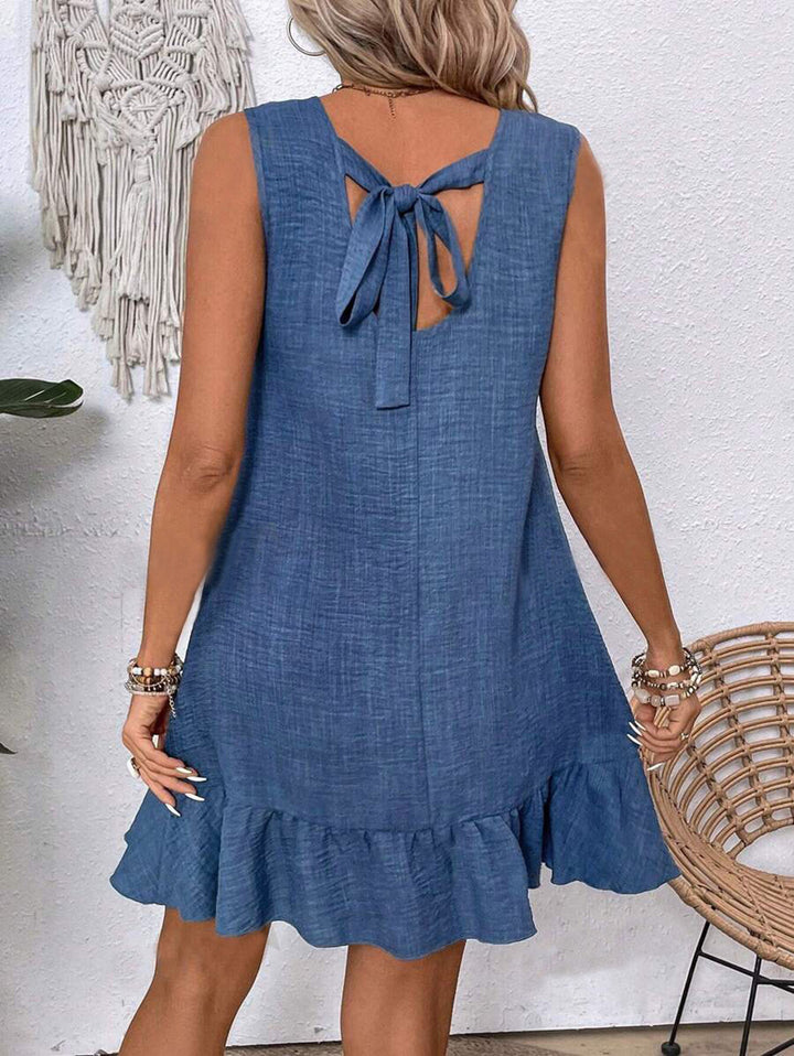 Loose Ruffle Beach Dresses for Women - Sleeveless Style