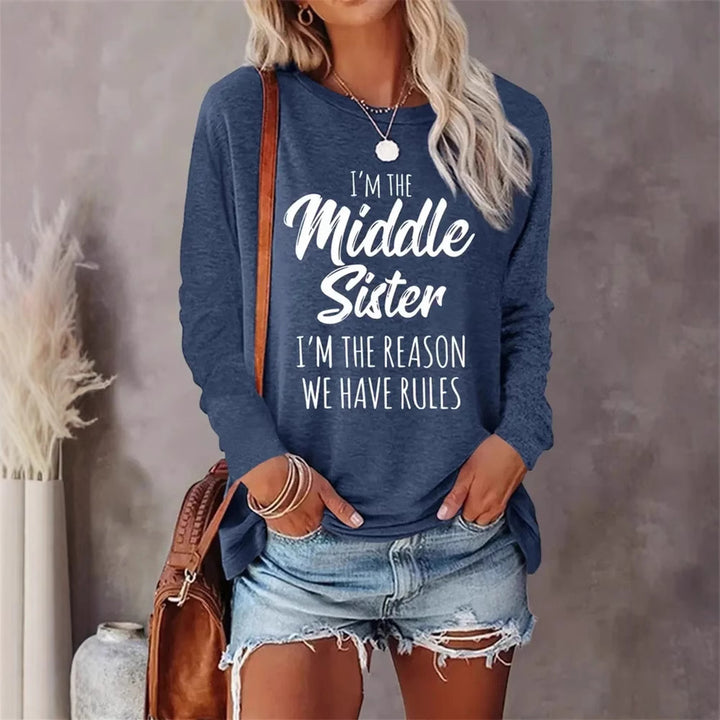 Women’s Retro 3D Print Long Sleeve T-Shirt stylish printed shirt women casual wardrobe