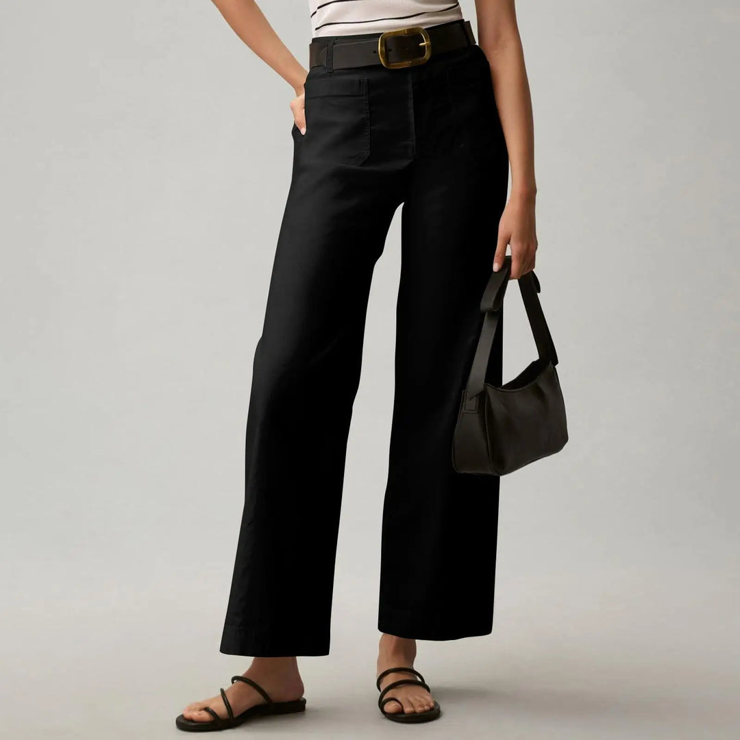 Plus Size High Waisted Suit Pants for Women Chic Tailor