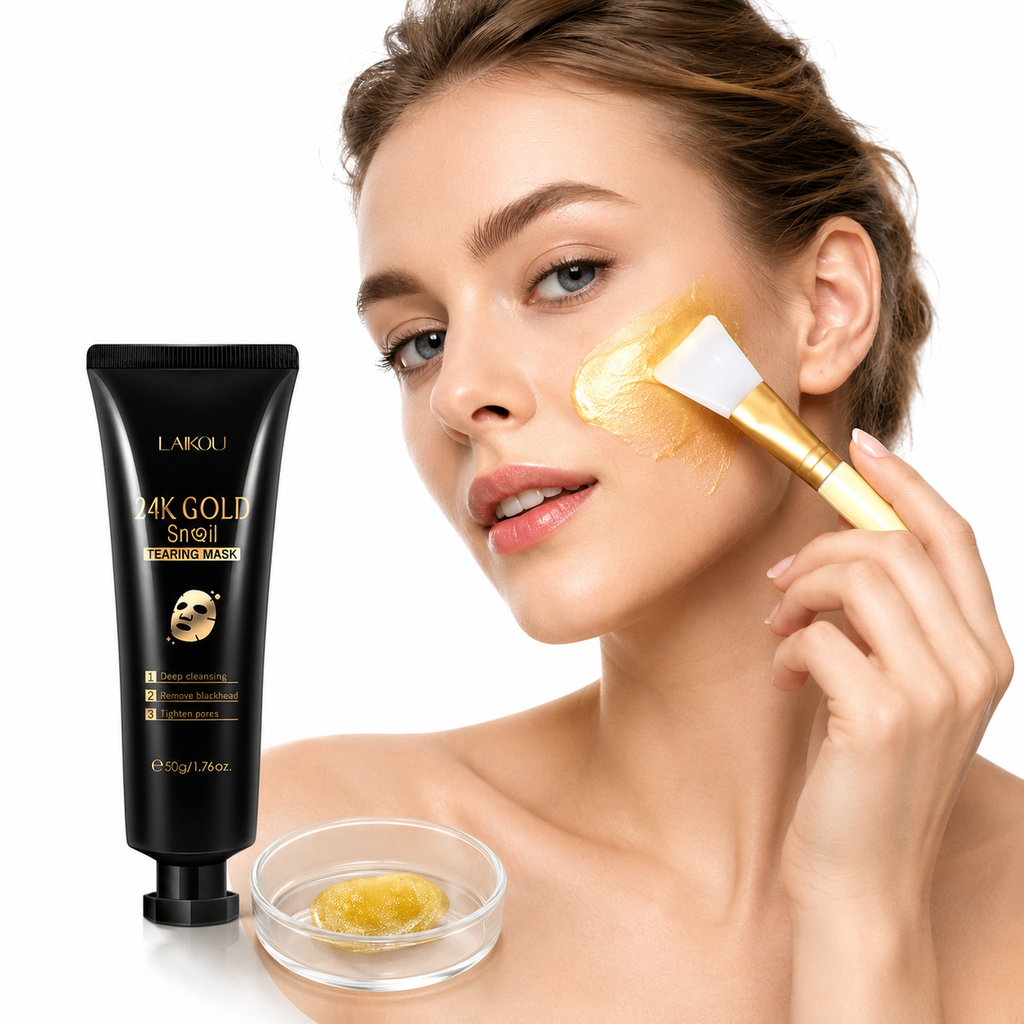 Peel Off Face Mask Gold Snail Hydrating 50g Glow Kit XL