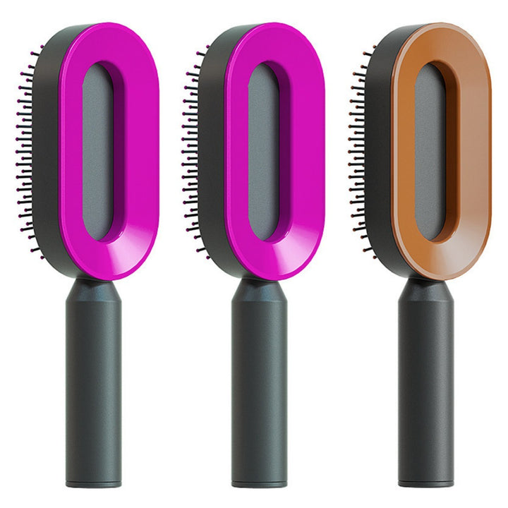 Self Cleaning Hair Brush – Detangle &amp; Shine