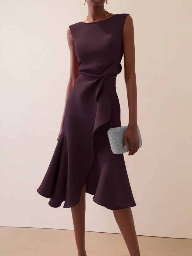 Bow-knot summer dress with sleeveless construction and current sizes XS through 3XL - For easy product browsing at PrintOne1.