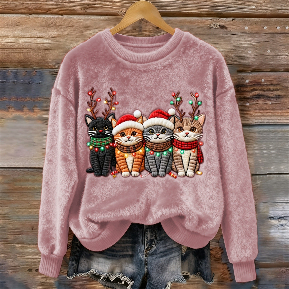 Christmas Sweatshirt Womens - 3D Flannel Cozy Gift Idea
