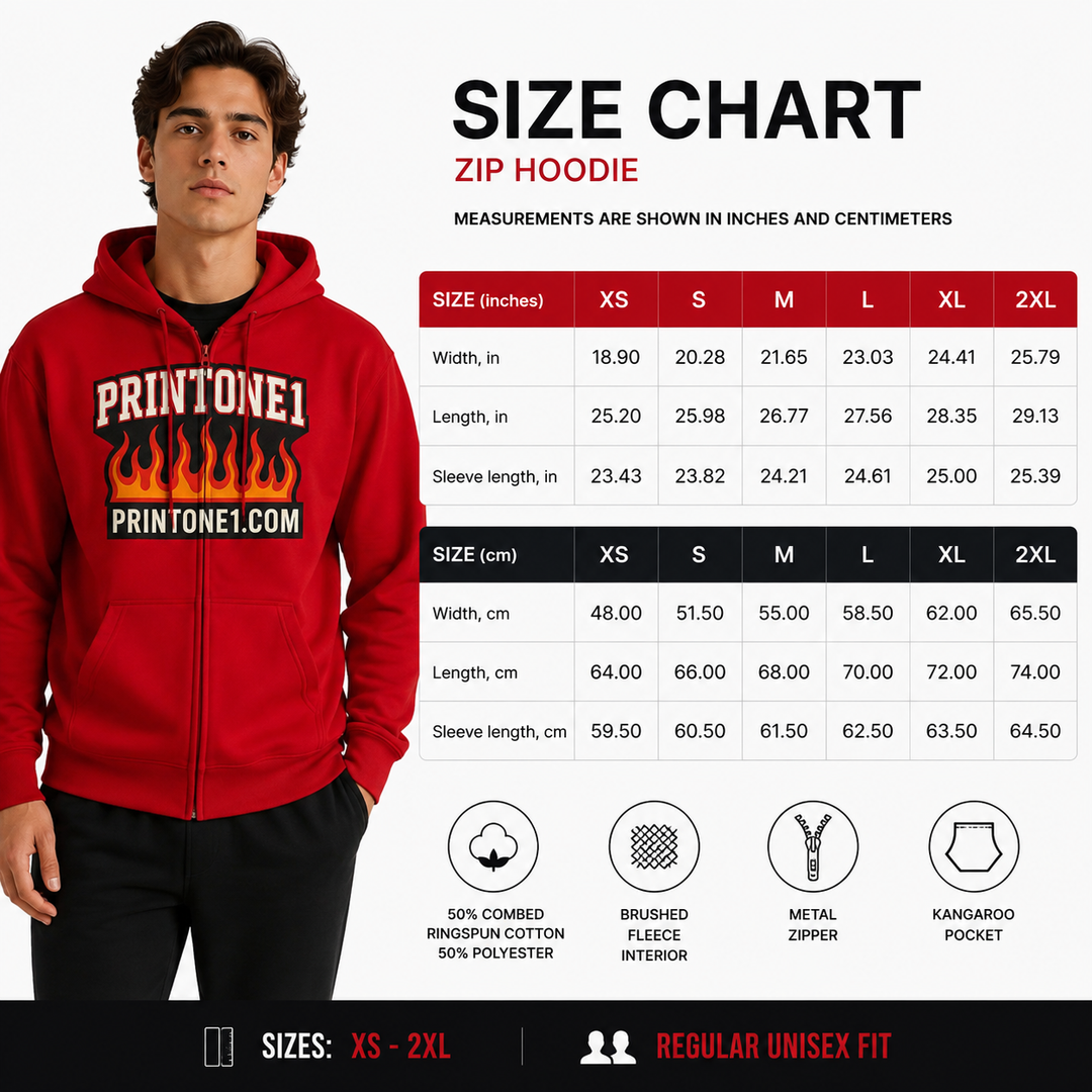 Fire Hoodies - Flame Graphic Zip Hoodie for Streetwear.