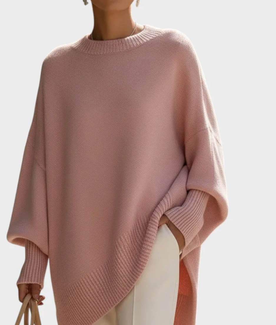 Thick Knit Women's Pullover Sweater - Loose Cozy Fit