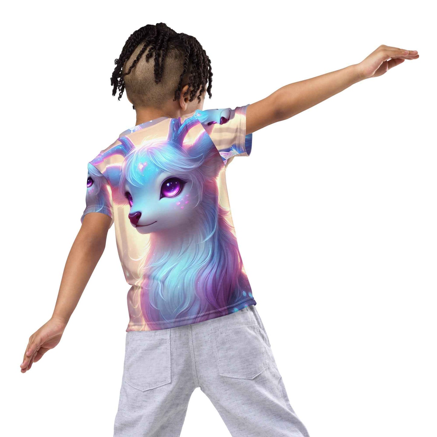 Colorful Kids Crew Neck T-Shirt for Active Days