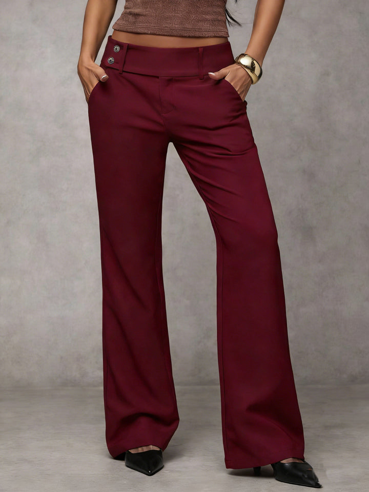 Women's Draping Slimming Suit Pants for Professional Women