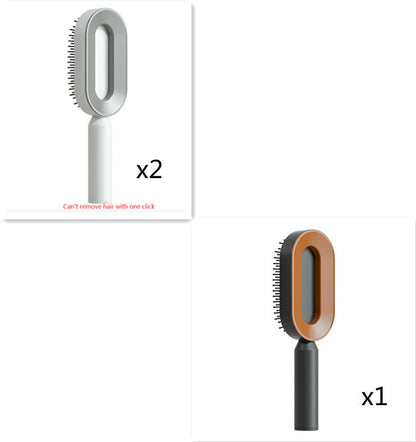 Self Cleaning Hair Brush – Detangle & Shine