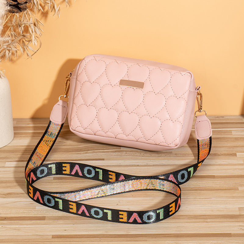 Heart Embroidered Woman’s Bag – Casual & All-matching