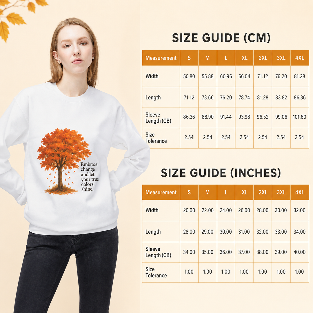 Herbstbaum-Sweatshirt – Veränderungen annehmen, gemütlich bleiben