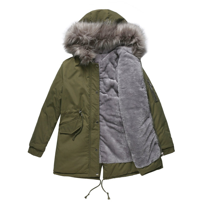 Women’s Cotton Padded Parka professional office outerwear cold weather look