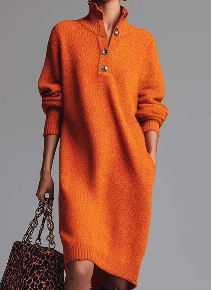 casual knit dress soft fabric texture visible