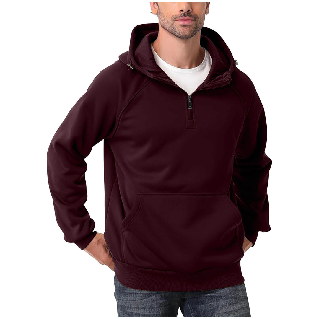 Men’s casual hoodie with soft fabric feel and easy layering design