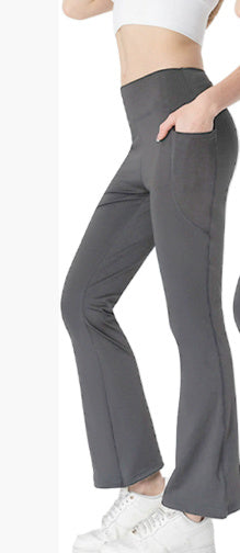 Mid Waist Slimming Cropped Pants – Tummy Control