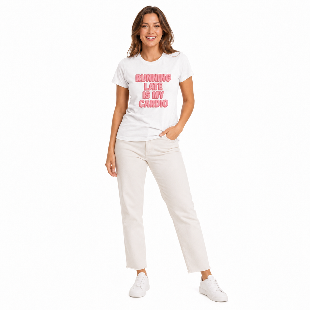 Casual funny fitness tee for women with shoulder tape, smooth ringspun cotton, and easy styling for active days and gifts now