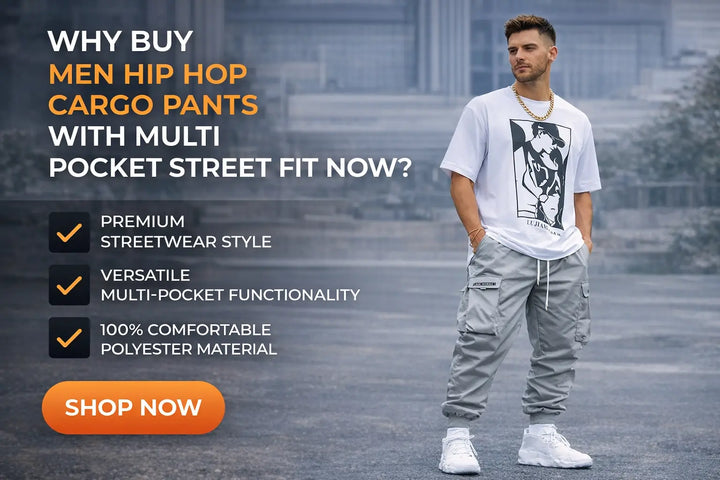 multi pocket cargo pants men front view structured urban fit