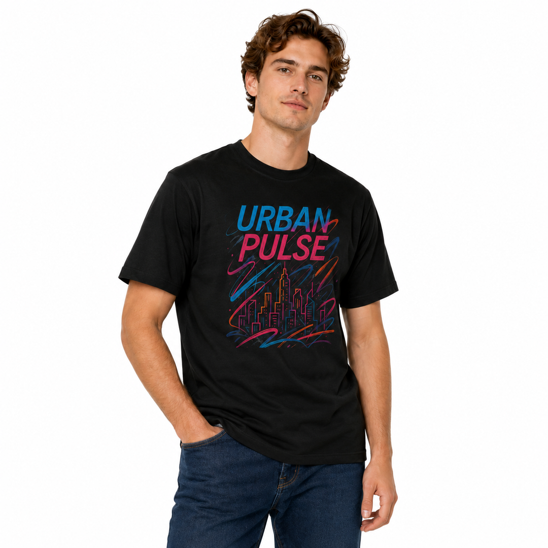 Unisex tee with breathable cotton feel and clean casual style