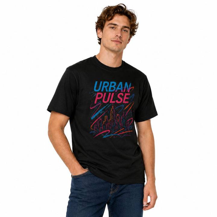 Unisex tee with breathable cotton feel and clean casual style