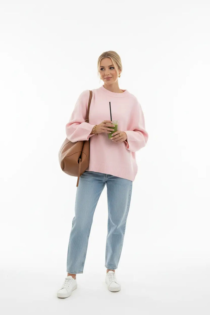 wool knitted pullover sweater elegant casual everyday wardrobe staple