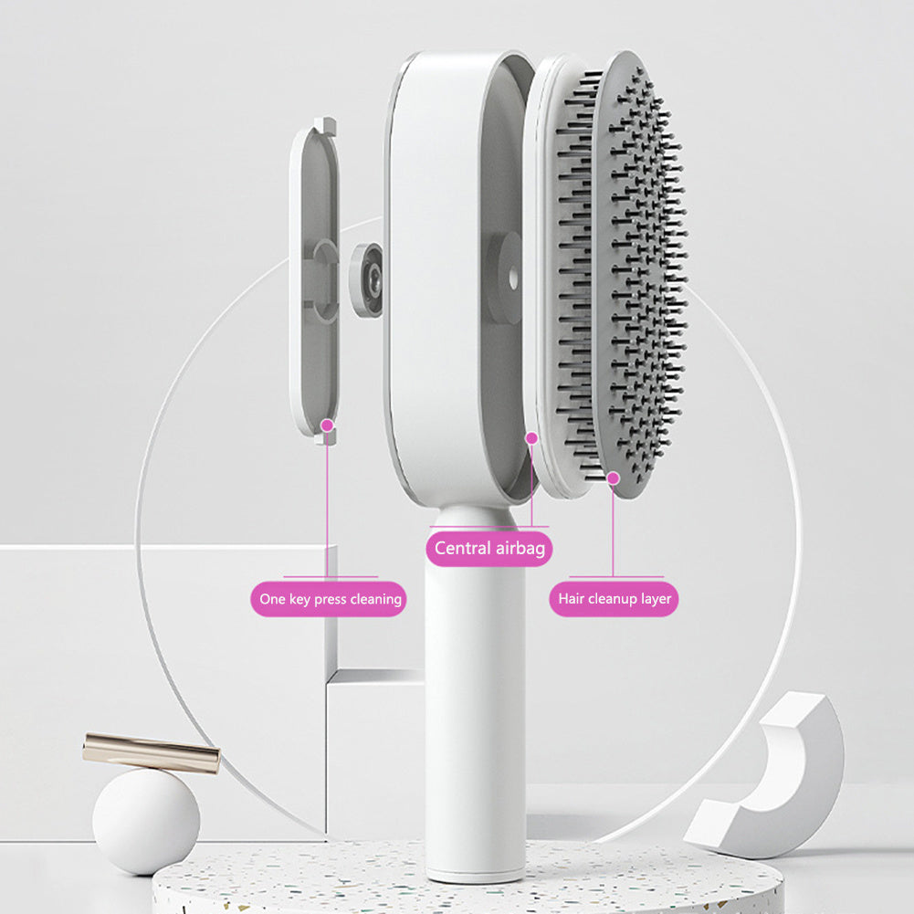 Self Cleaning Hair Brush – Detangle & Shine