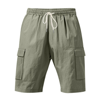 Men’s Linen Shorts – Breathable Beachwear with Pockets