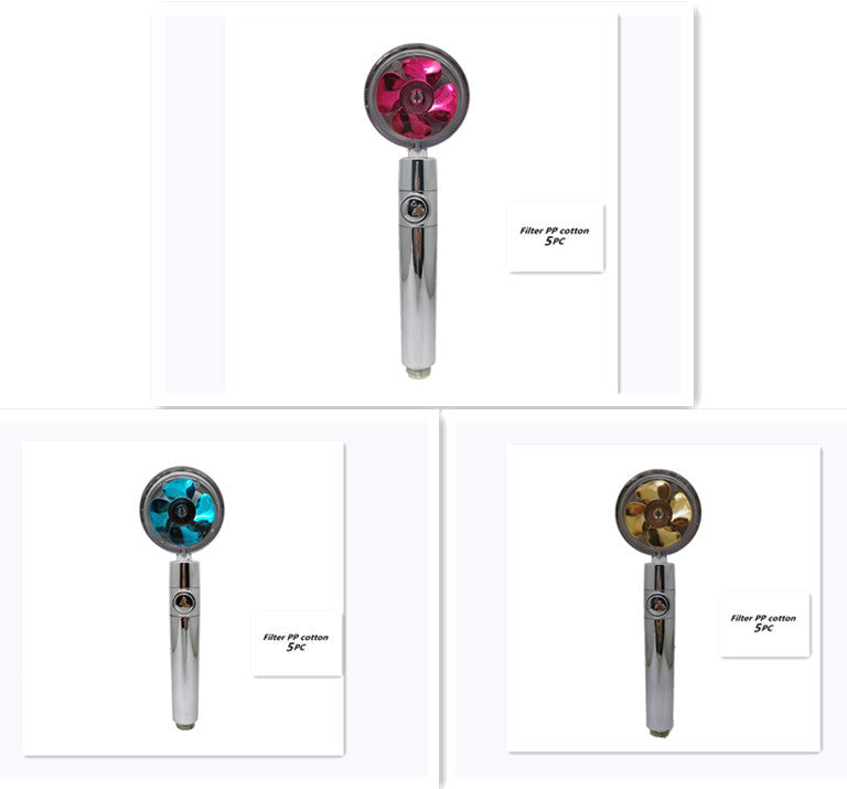 Propeller Driven Shower Head – Turbo Pressure, Save
