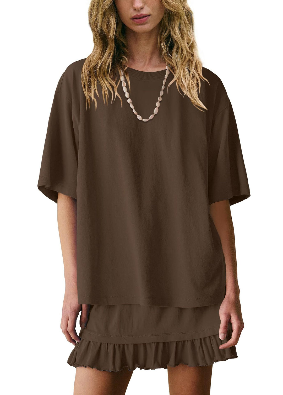 Matching skirt and top set for women ideal for daily wear and comfortable movement